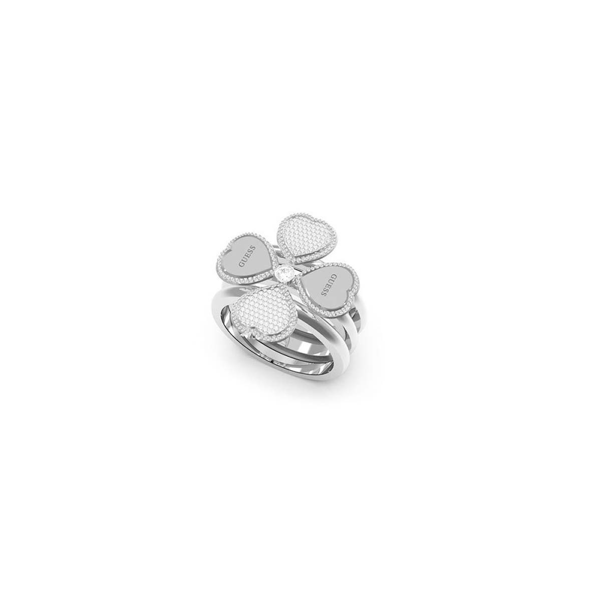 Bague Guess "Fine Heart" Acier rhodié Bague Guess "Fine Heart" Acier rhodié - JUBR01428JWRH