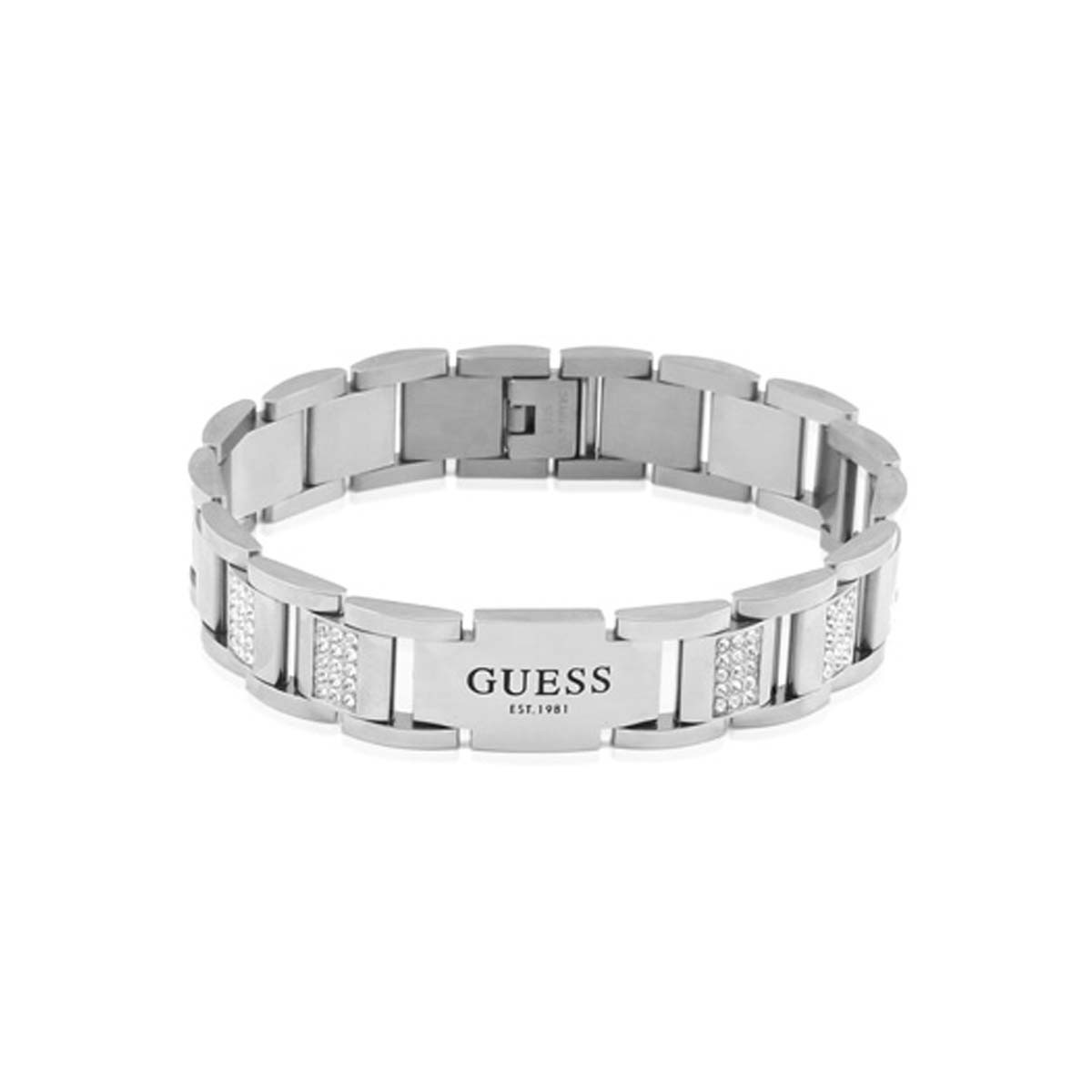 Bracelet Guess "Frontiers" Acier rodhié Bracelet Guess "Frontiers" Acier rodhié - JUMB01341JWST