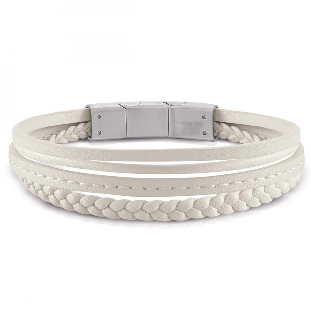 Bracelet Guess "Malibu" Acier rhodié Bracelet Guess "Malibu" Acier rhodié - JUMB01345JWSTWI