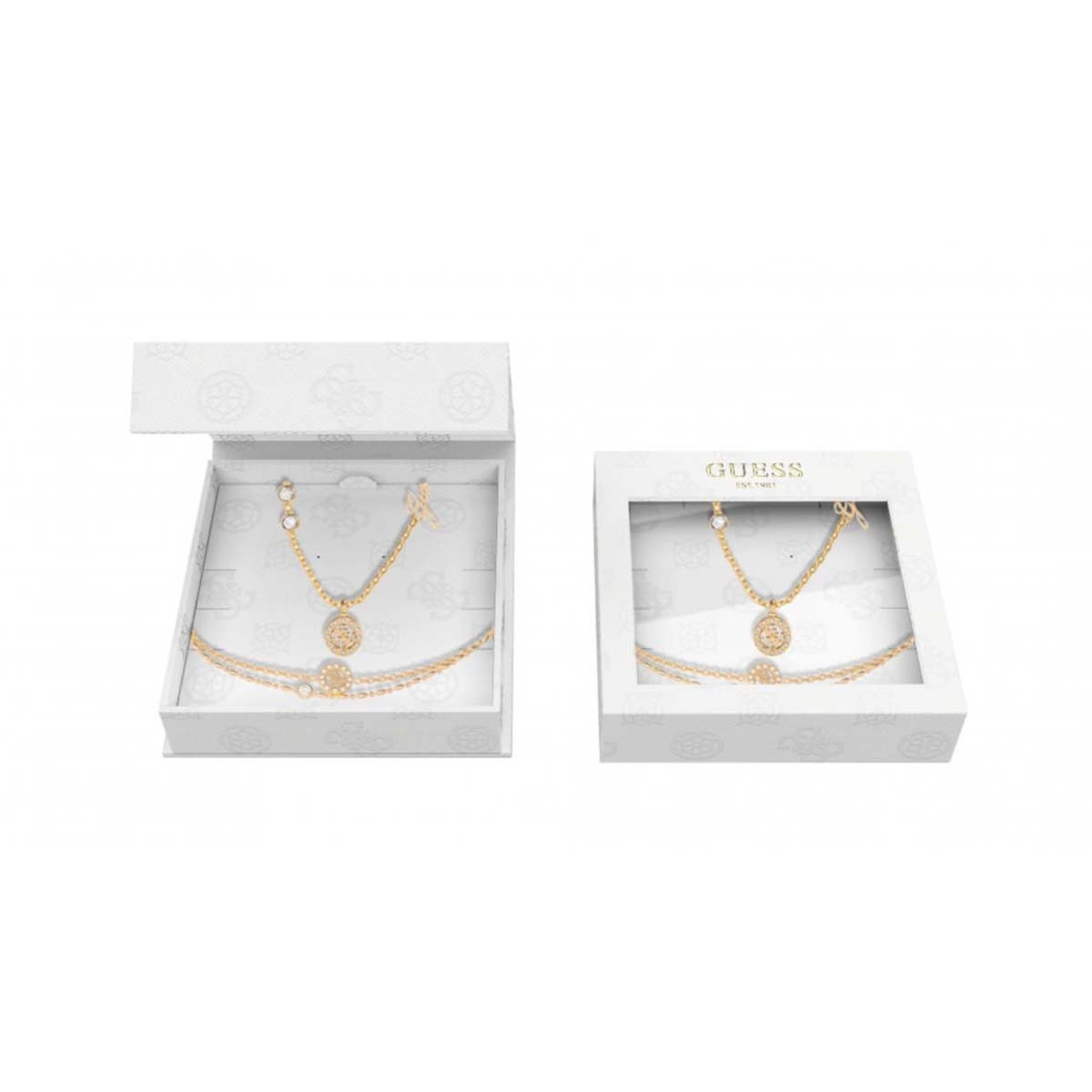 Set Bracelet et Collier Guess Acier doré - UBS84311-S