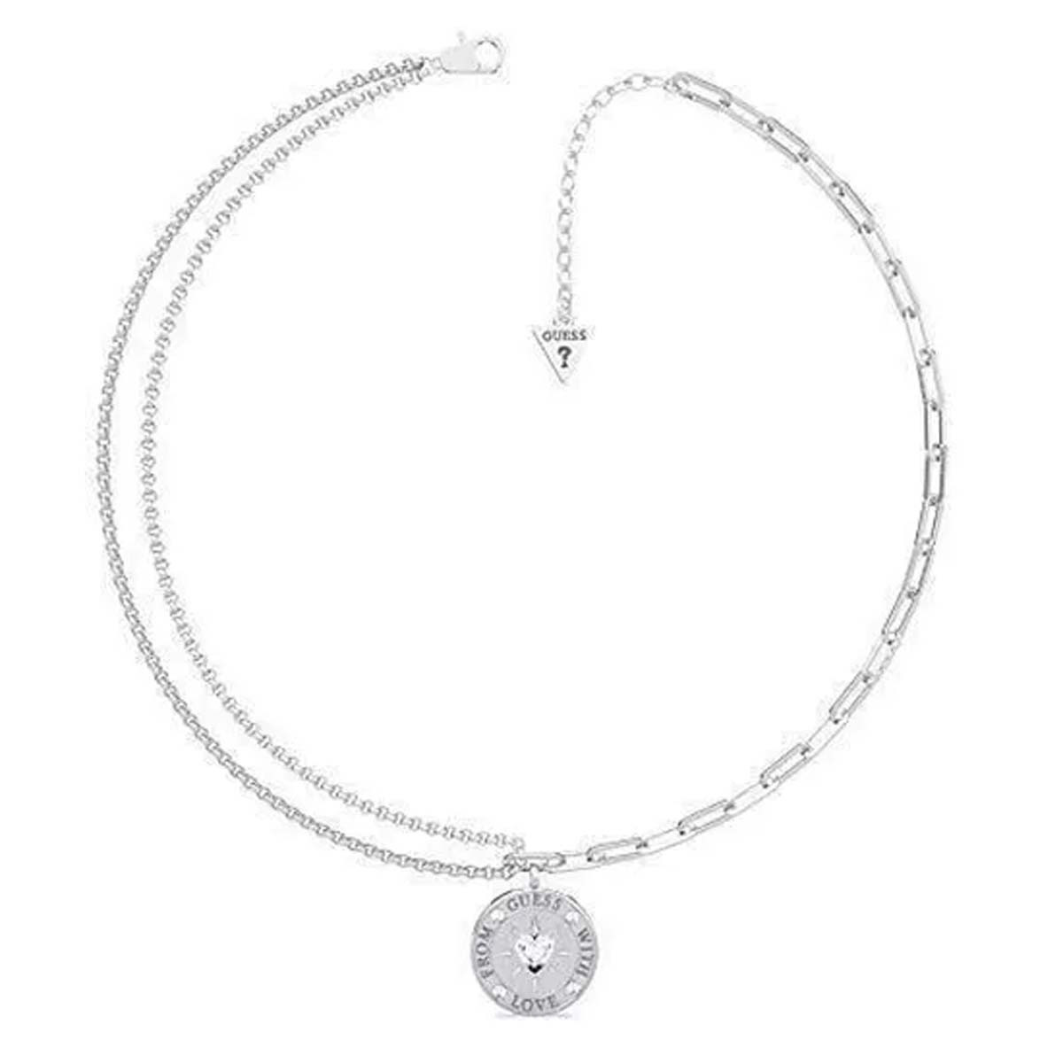 Collier Guess "From Guess With Love" Acier rhodié Collier Guess "From Guess With Love" Acier rhodié - UBN70000