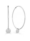 Boucles d'oreilles Guess "Hula Hoops" Acier rhodié