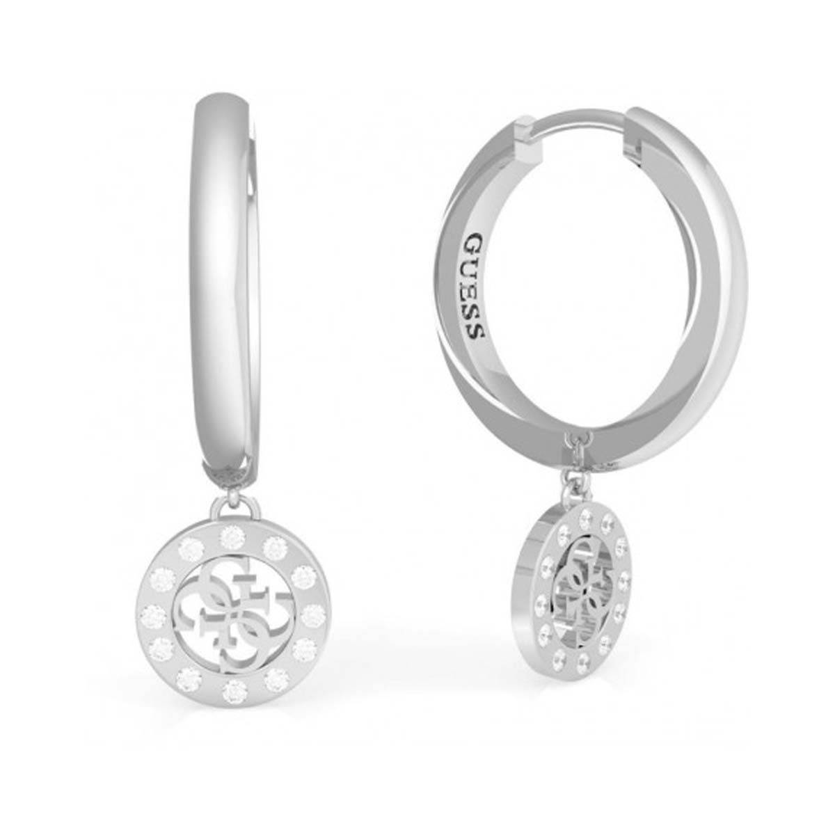 Boucles d'oreilles Guess "Guess Miniature" Acier rhodié - UBE79042