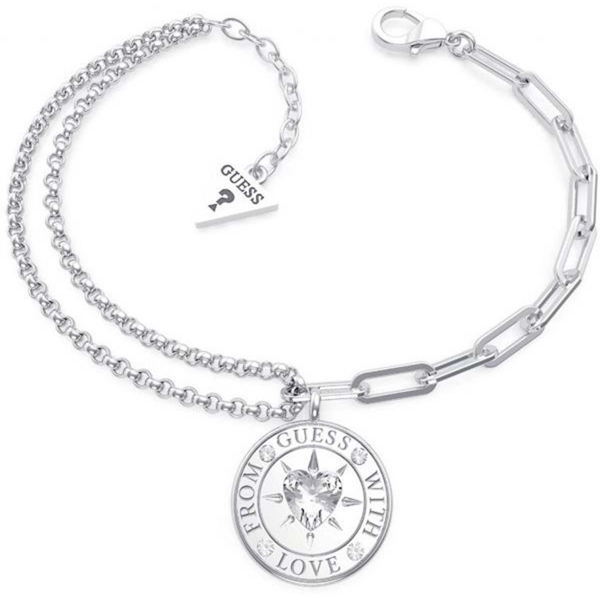 Bracelet Guess "From Guess With Love" Acier rhodié Bracelet Guess "From Guess With Love" Acier rhodié - UBB70000-S