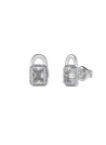 Boucles d'oreilles Guess "Shiny Padlock" Acier rhodié