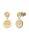 Boucles d'oreilles Guess "Lotus" Acier doré
