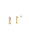 Boucles d'oreilles Or jauneet pierres