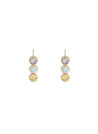 Boucles d'oreilles Or jauneet pierres