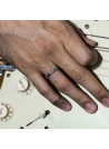 Bague ajustable Homme Argent "Aldo"