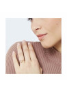 Bague dorée "Ella" Quartz Rose