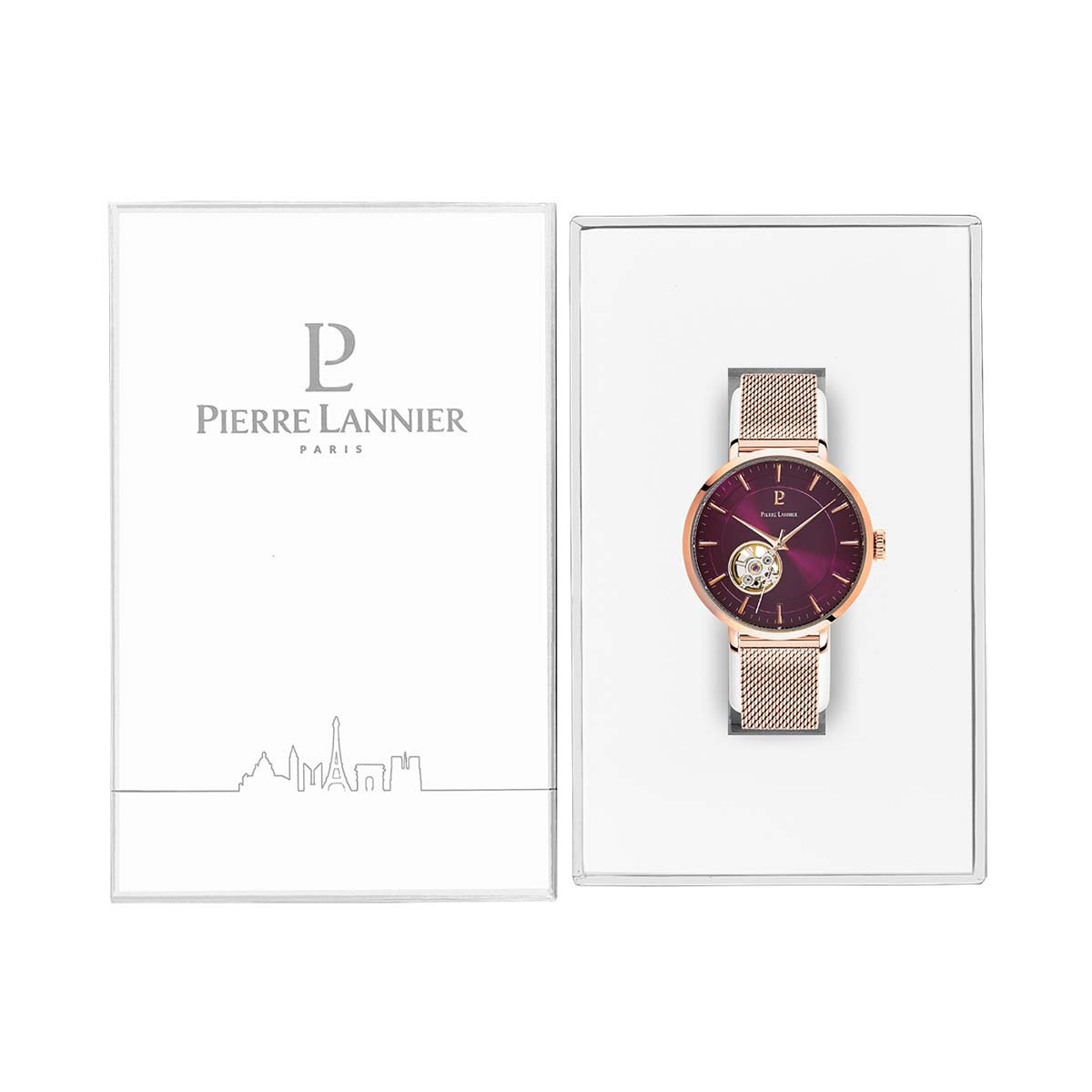 Montre Pierre Lannier Automatic Femme Framboise - 307F988 Montre Pierre Lannier Automatic Femme Framboise - 307F988