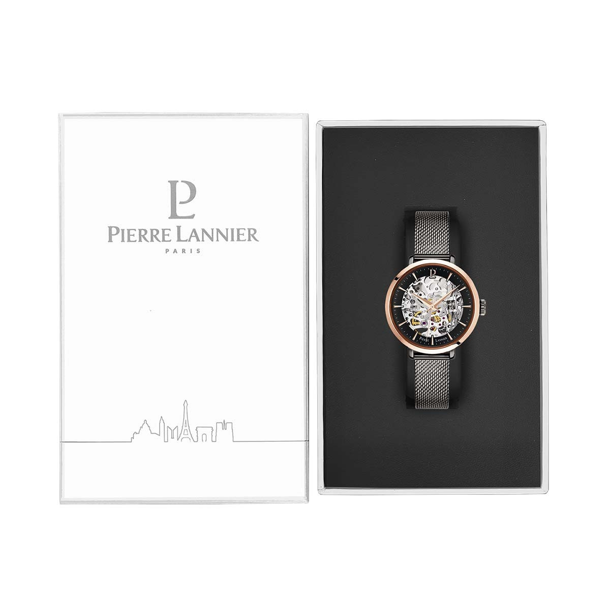 Montre Pierre Lannier Automatic Femme Gris - 314C988 Montre Pierre Lannier Automatic Femme Gris - 314C988