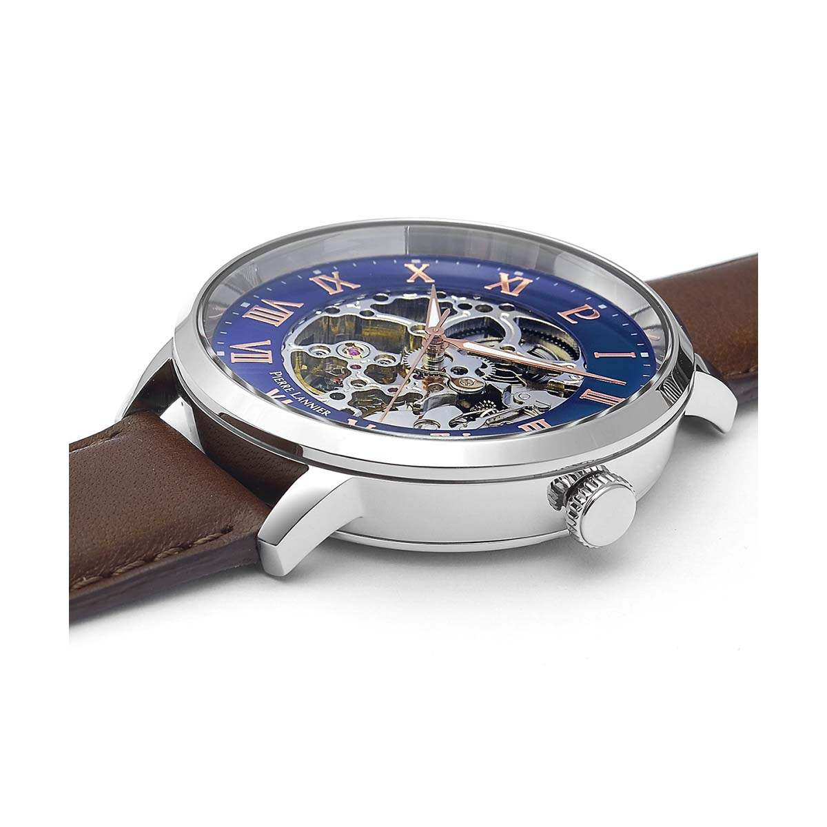 Montre Pierre Lannier Automatic Homme Bleu - 322B164 Montre Pierre Lannier Automatic Homme Bleu - 322B164