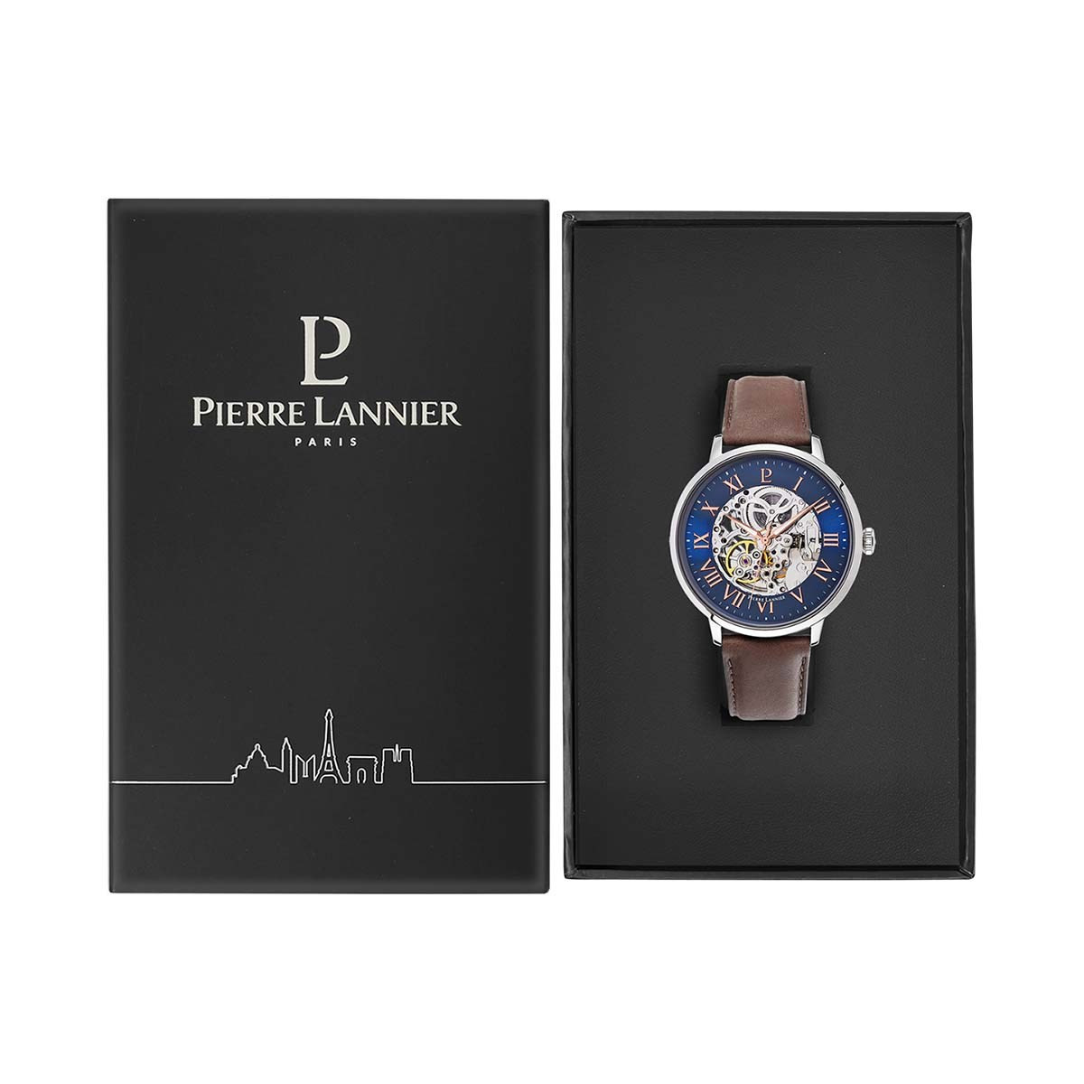 Montre Pierre Lannier Automatic Homme Bleu - 322B164 Montre Pierre Lannier Automatic Homme Bleu - 322B164