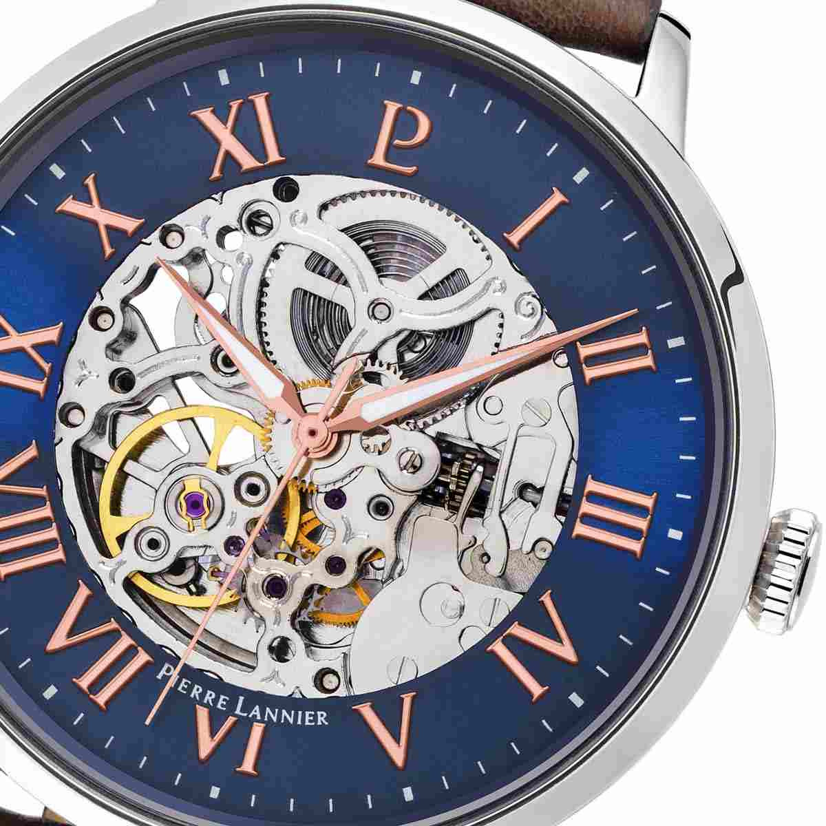 Montre Pierre Lannier Automatic Homme Bleu - 322B164 Montre Pierre Lannier Automatic Homme Bleu - 322B164