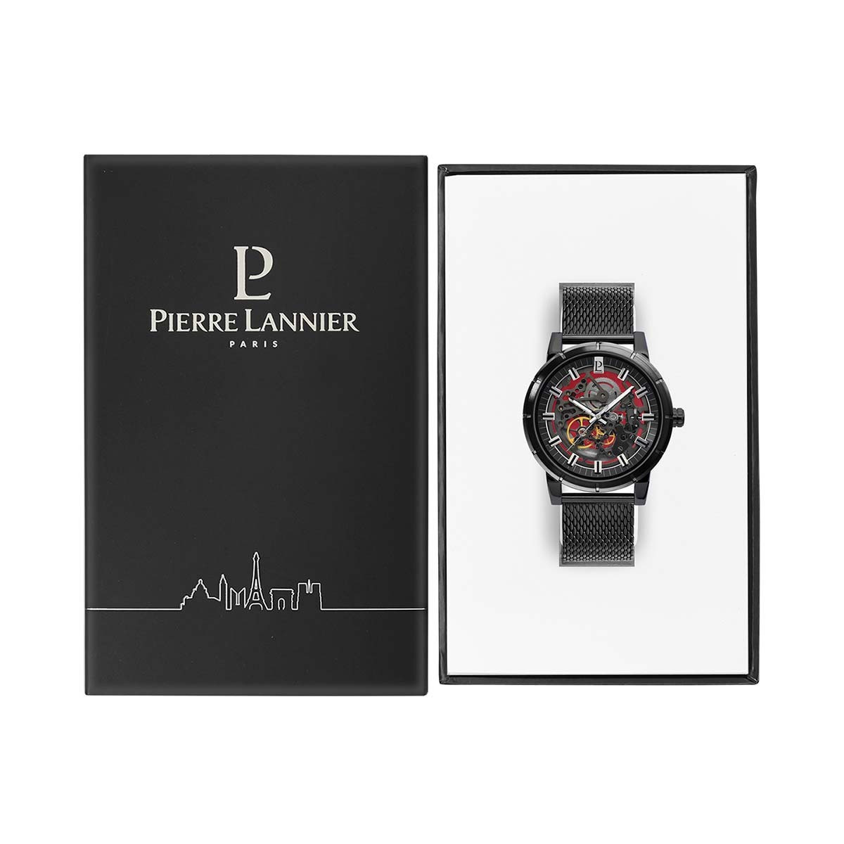 Montre Pierre Lannier Automatic Homme Noir - 321C438 Montre Pierre Lannier Automatic Homme Noir - 321C438