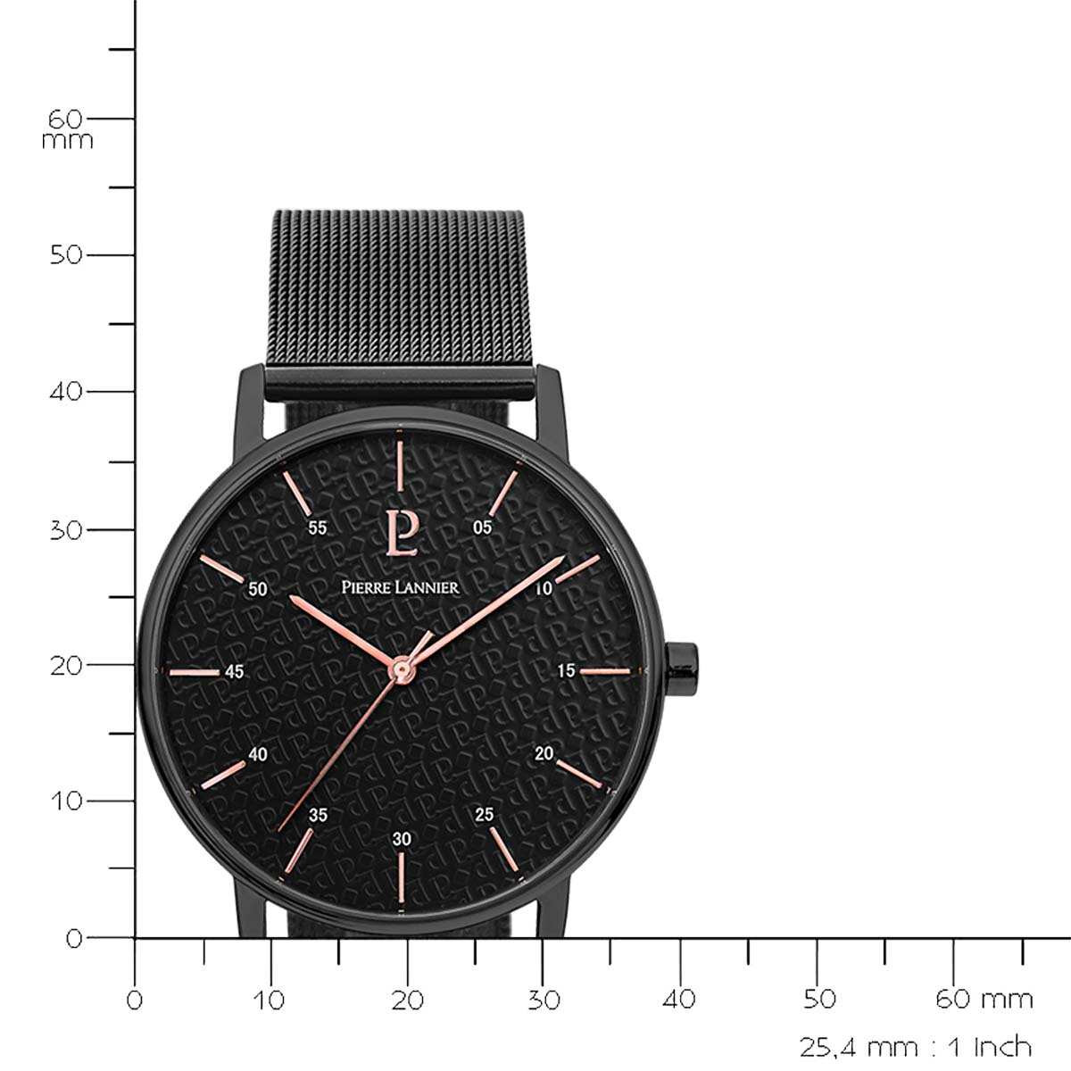 Montre Pierre Lannier Cityline Homme Noir - 378B438 Coffret Montre et Bracelet Pierre Lannier Cityline Homme Noir - 378B438