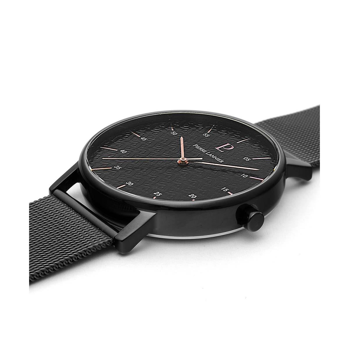 Montre Pierre Lannier Cityline Homme Noir - 378B438 Coffret Montre et Bracelet Pierre Lannier Cityline Homme Noir - 378B438