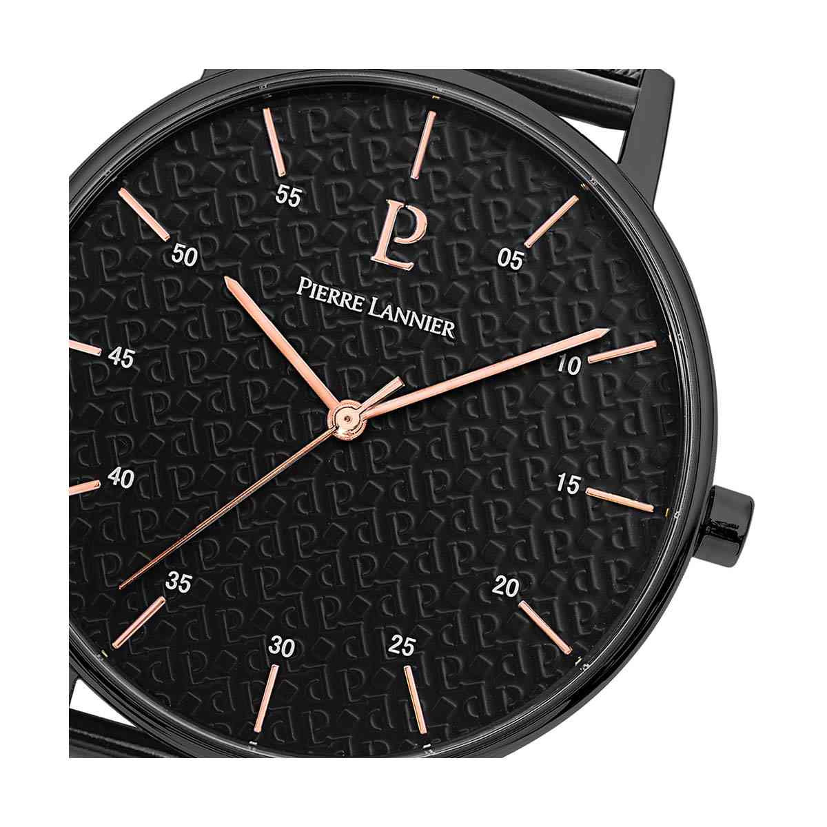 Montre Pierre Lannier Cityline Homme Noir - 378B438 Coffret Montre et Bracelet Pierre Lannier Cityline Homme Noir - 378B438