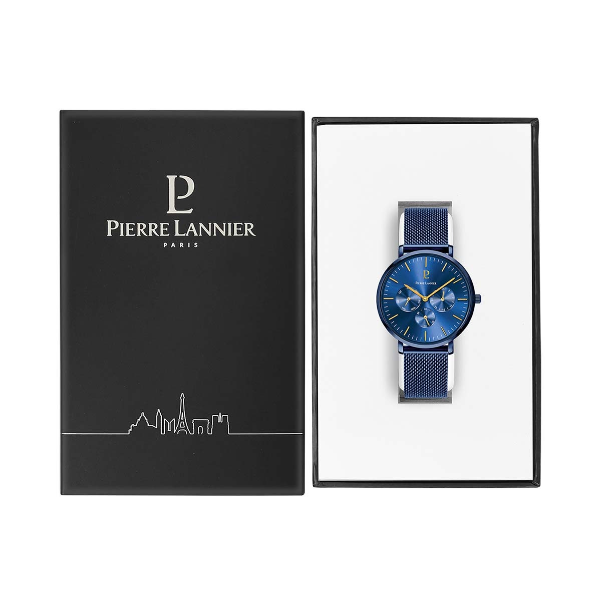 Montre Pierre Lannier Echo Homme Bleu - 207J469