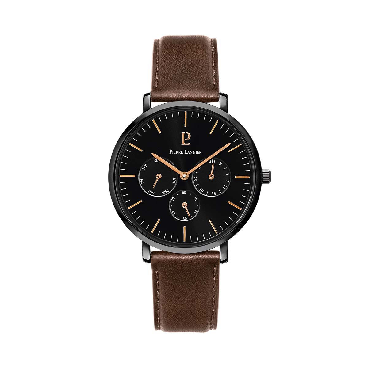 Montre Pierre Lannier Echo Homme Noir - 207J434 Montre Pierre Lannier Echo Homme Noir - 207J434