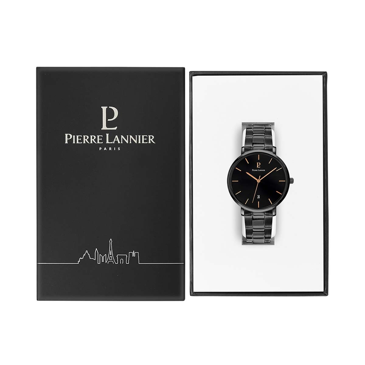 Montre Pierre Lannier Echo Homme Noir - 250G439 Montre Pierre Lannier Echo Homme Noir - 250G439