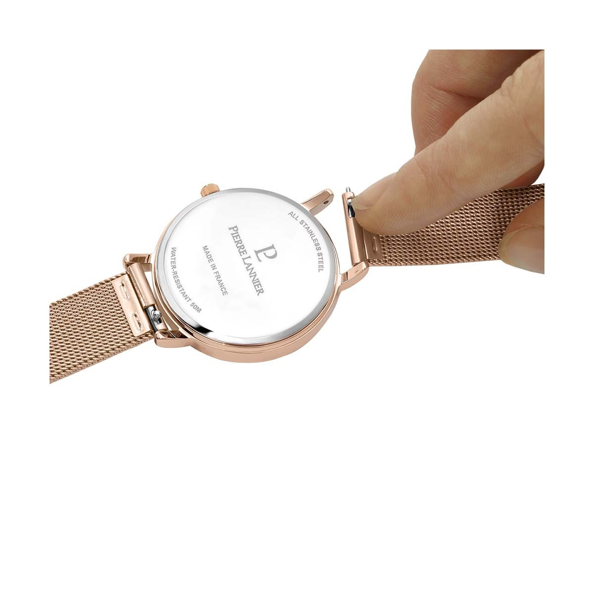 Coffret Montre et bracelet Pierre Lannier Eolia Femme Blanc - 360G908