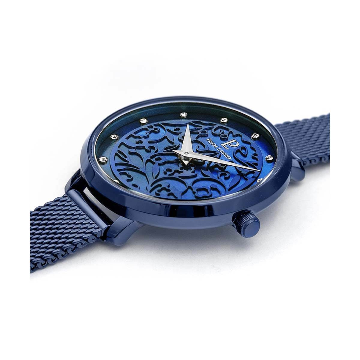 Montre Pierre Lannier Eolia Femme Bleu - 045L968 Montre Pierre Lannier Eolia Femme Bleu - 045L968