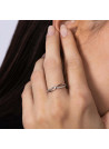 Bague "Envol" Or Blanc 375/1000