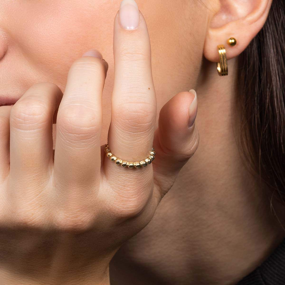 Bague "Bubble Gold" Or Jaune 375/1000 Bague "Bubble Gold" Or Jaune