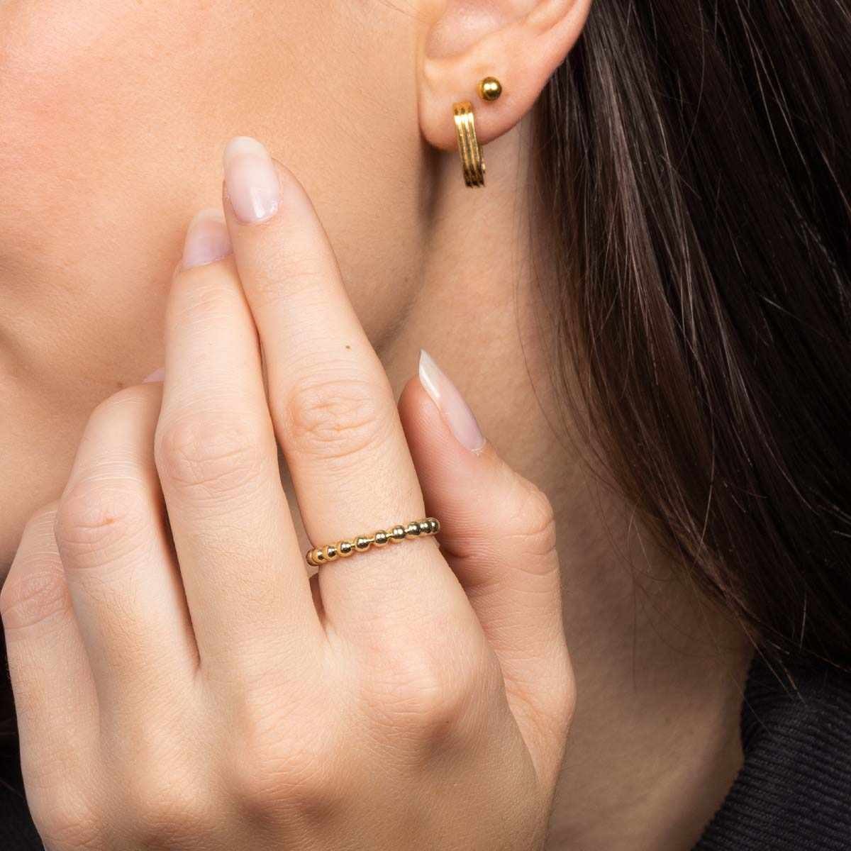 Bague "Bubble Gold" Or Jaune 375/1000 Bague "Bubble Gold" Or Jaune