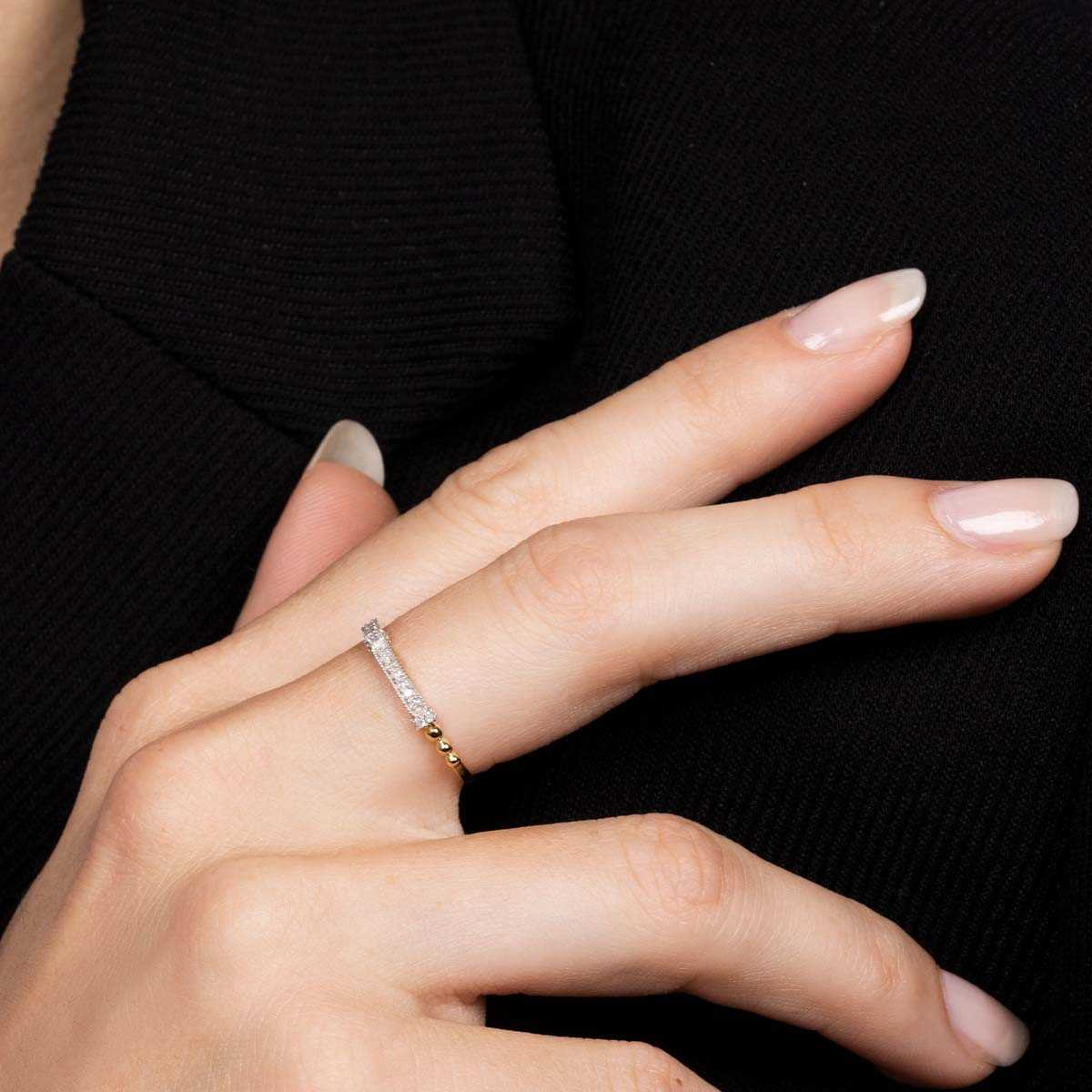 Bague "Kota" Or et Diamants Bague "Amara" Or jaune et Diamant