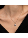 Pendentif "Soleil Bleu" Or et Diamants