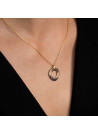 Pendentif "Trio de cercle" Or Tricolore 375/1000