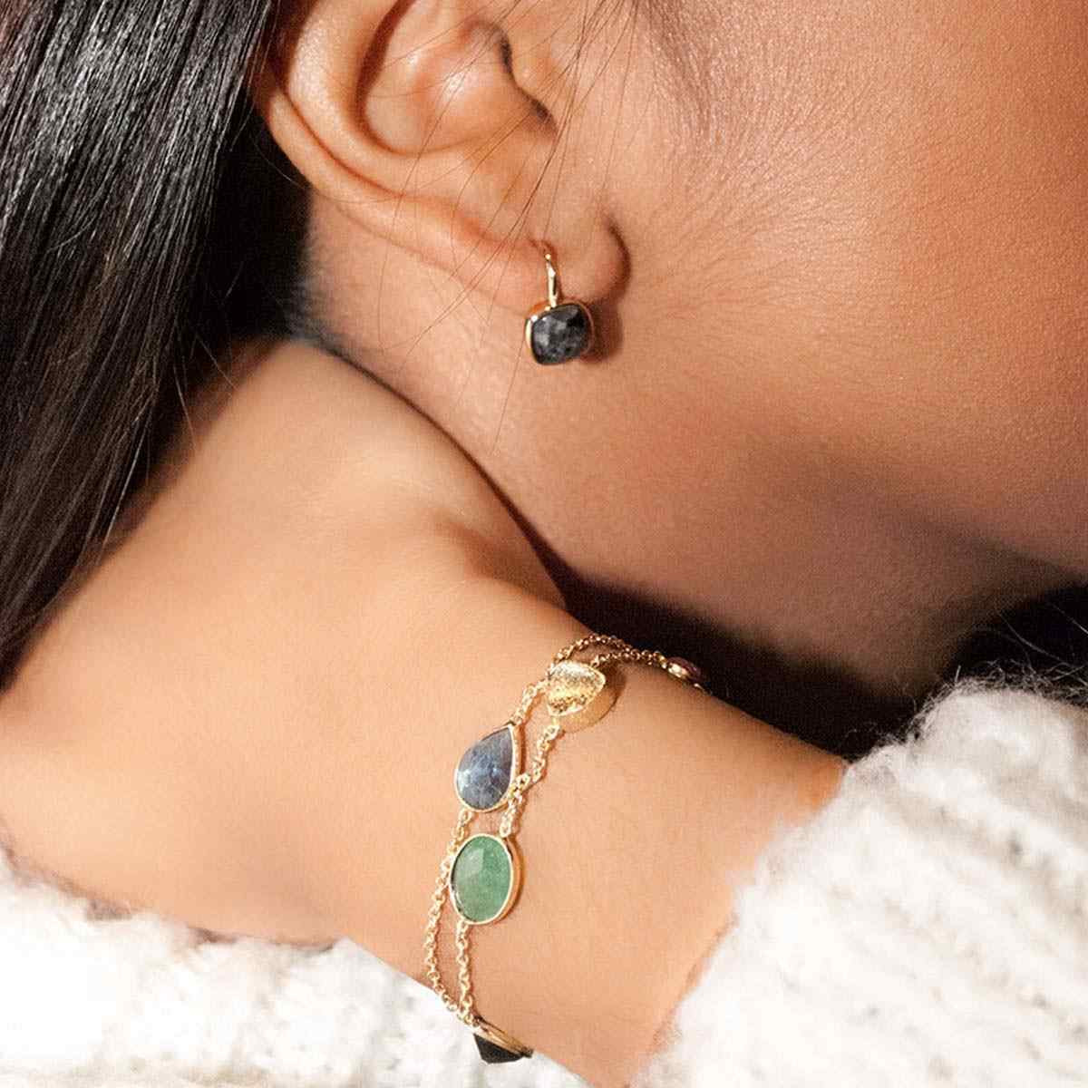 Boucles d'oreilles "Ella" Boucles d'oreilles "Perseide" Lapis Lazuli Laiton doré
