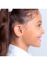 Boucles d'oreilles enfant "Coeur Brillant" Or Jaune