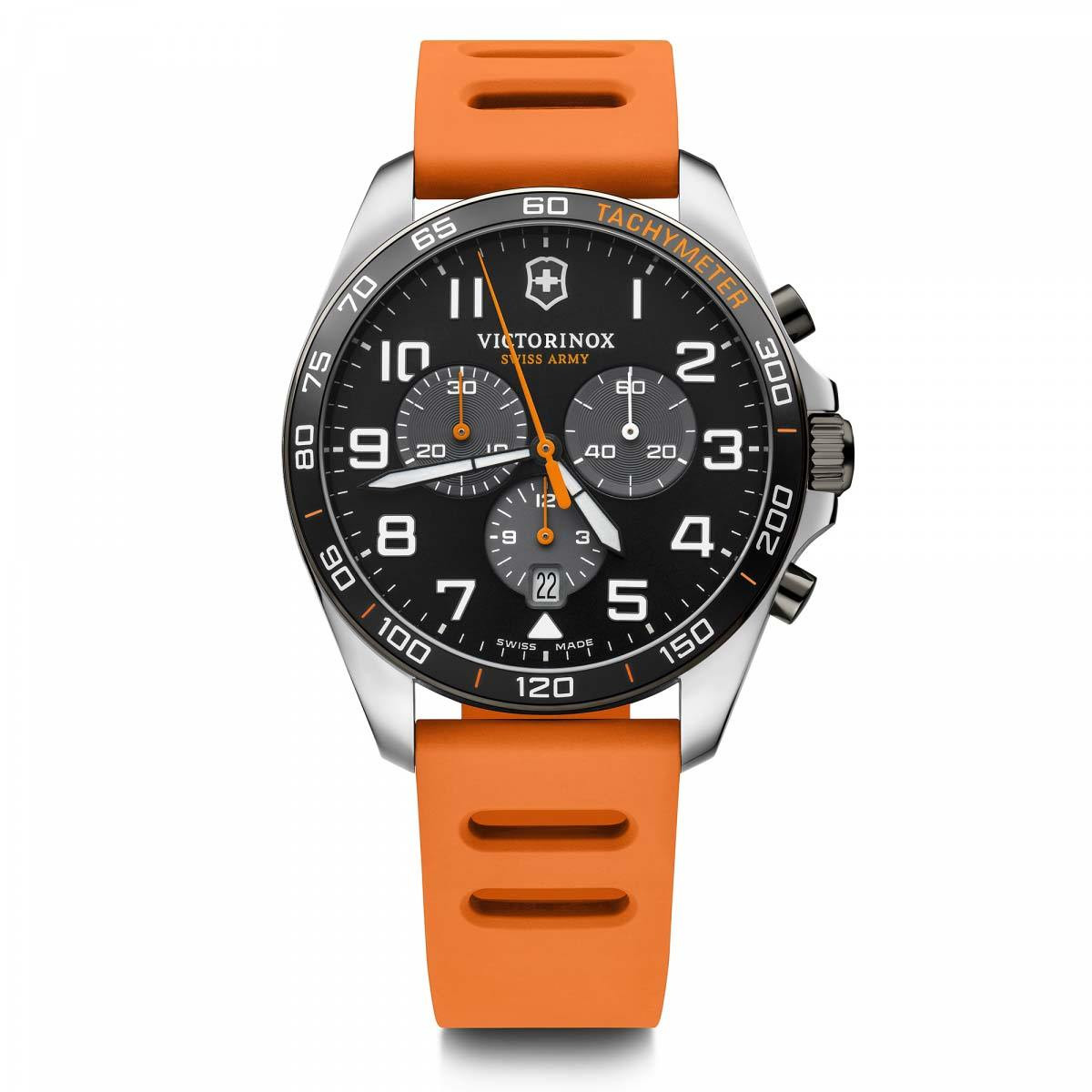 Montre Homme Victorinox FIELDFORCE SPORT en caoutchouc orange