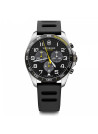 Montre Homme Victorinox FIELDFORCE Sport Chrono, cadran noir, bracelet caoutchouc noir - 42 mm