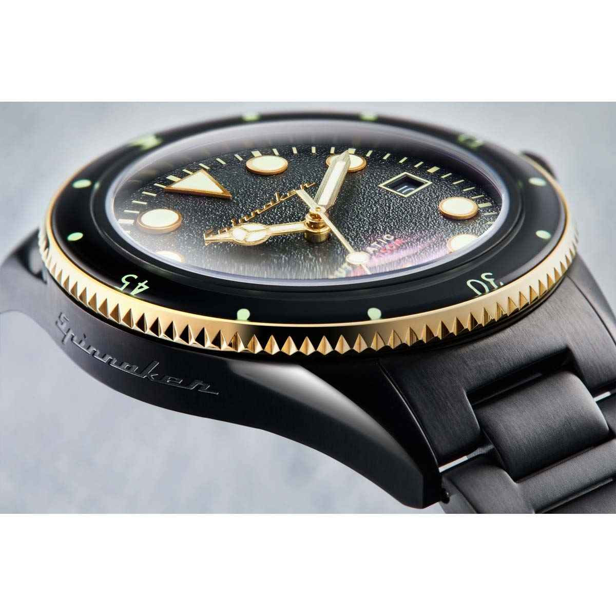 Montre Homme Spinnaker CAHILL en acier noir