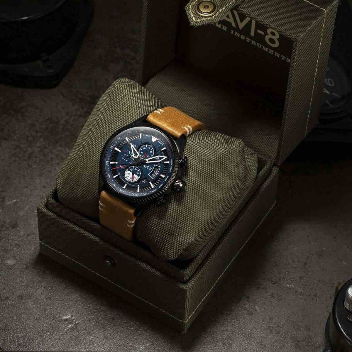 Montre AVI-8 HAWKER HUNTER Quartz Chronograph - AV-4064-01