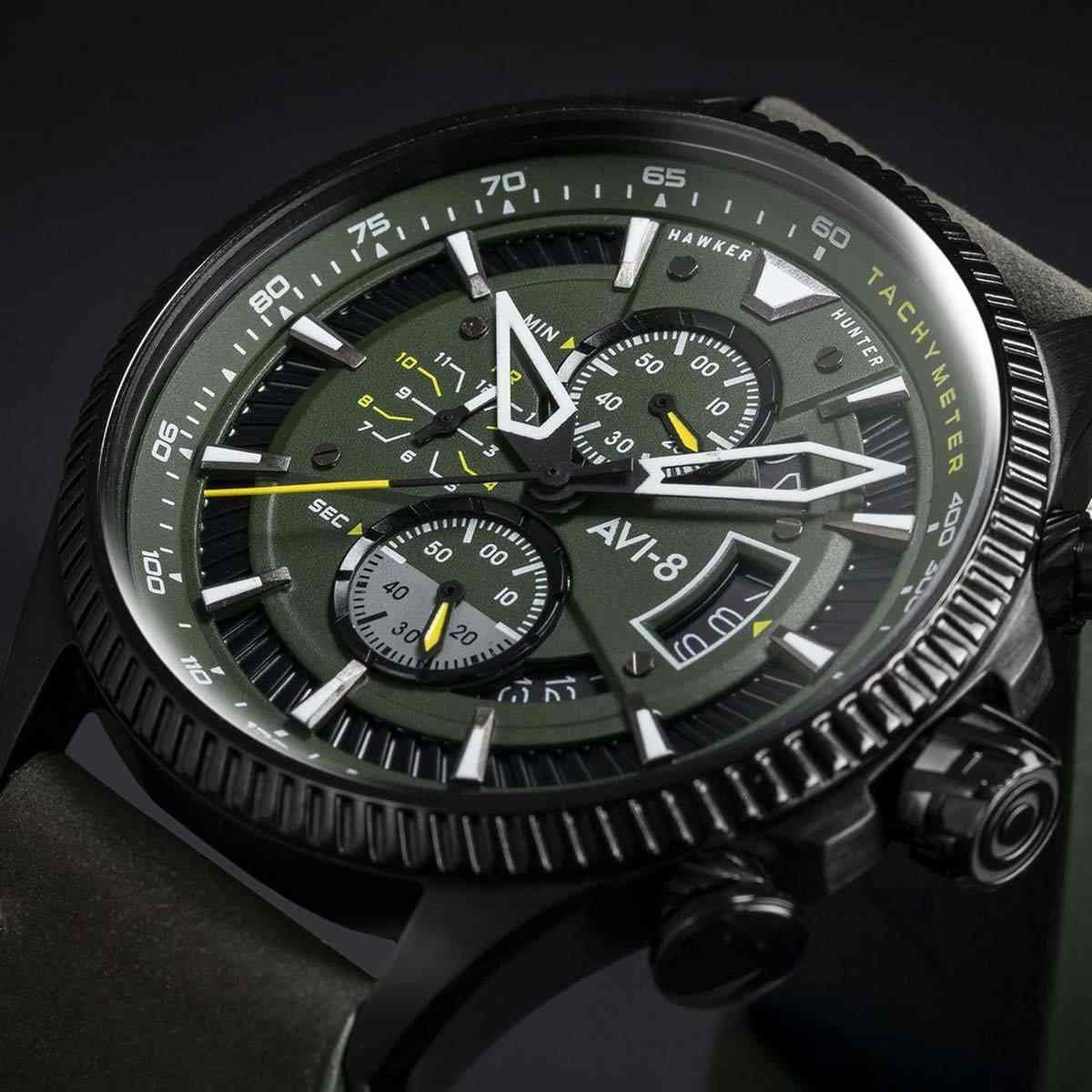 Montre AVI-8 HAWKER HUNTER Quartz Chronograph - AV-4064-02