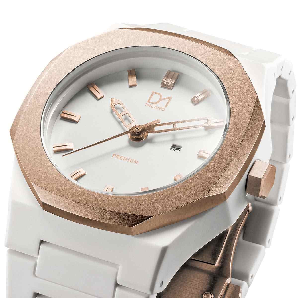 Montre D1 Milano PREMIUM Quartz - Cadran Doré - 40,5 mm - PR07 Montre D1 Milano PREMIUM Quartz - Cadran Doré - 40,5 mm - PR07
