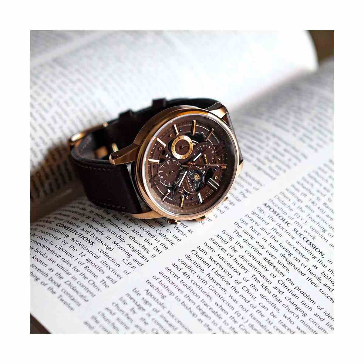 Montre Homme AriesGold Belfast Moon G 7013 RG-CF Montre Homme AriesGold Belfast Moon G 7013 RG-CF