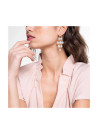 Boucles d'oreilles "Darcy" Pierre de lune blanche