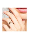 Bague "Gezira" Or jaune et Diamants