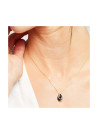 Pendentif "Galapagos Agate" Or Jaune et Diamants
