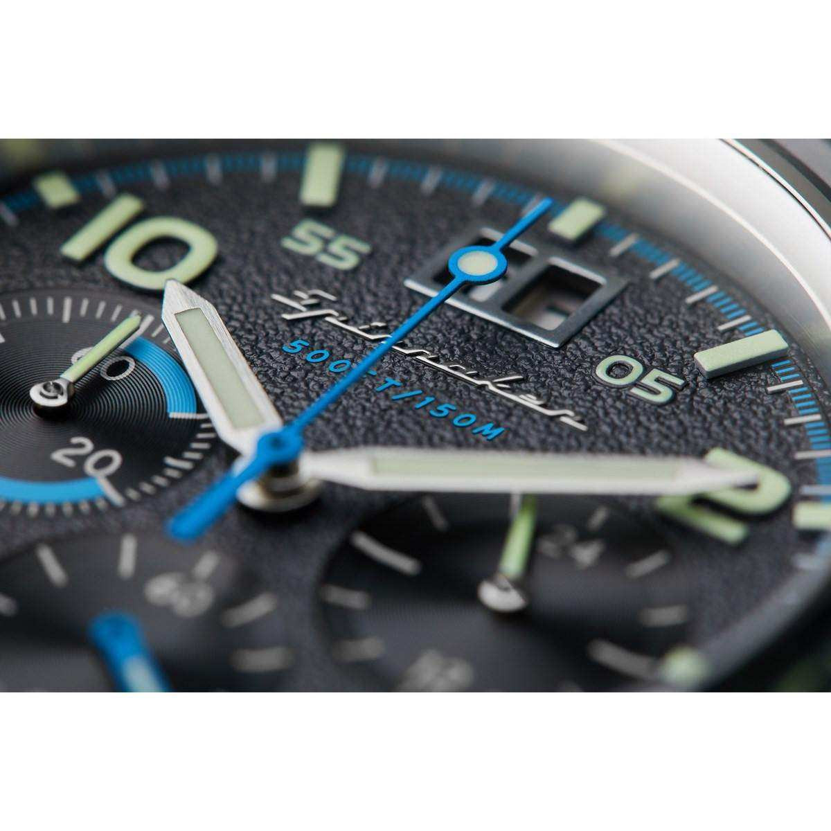 Montre Spinnaker FLEUSS Chrono - cadran gris Montre Spinnaker FLEUSS Chrono - cadran gris