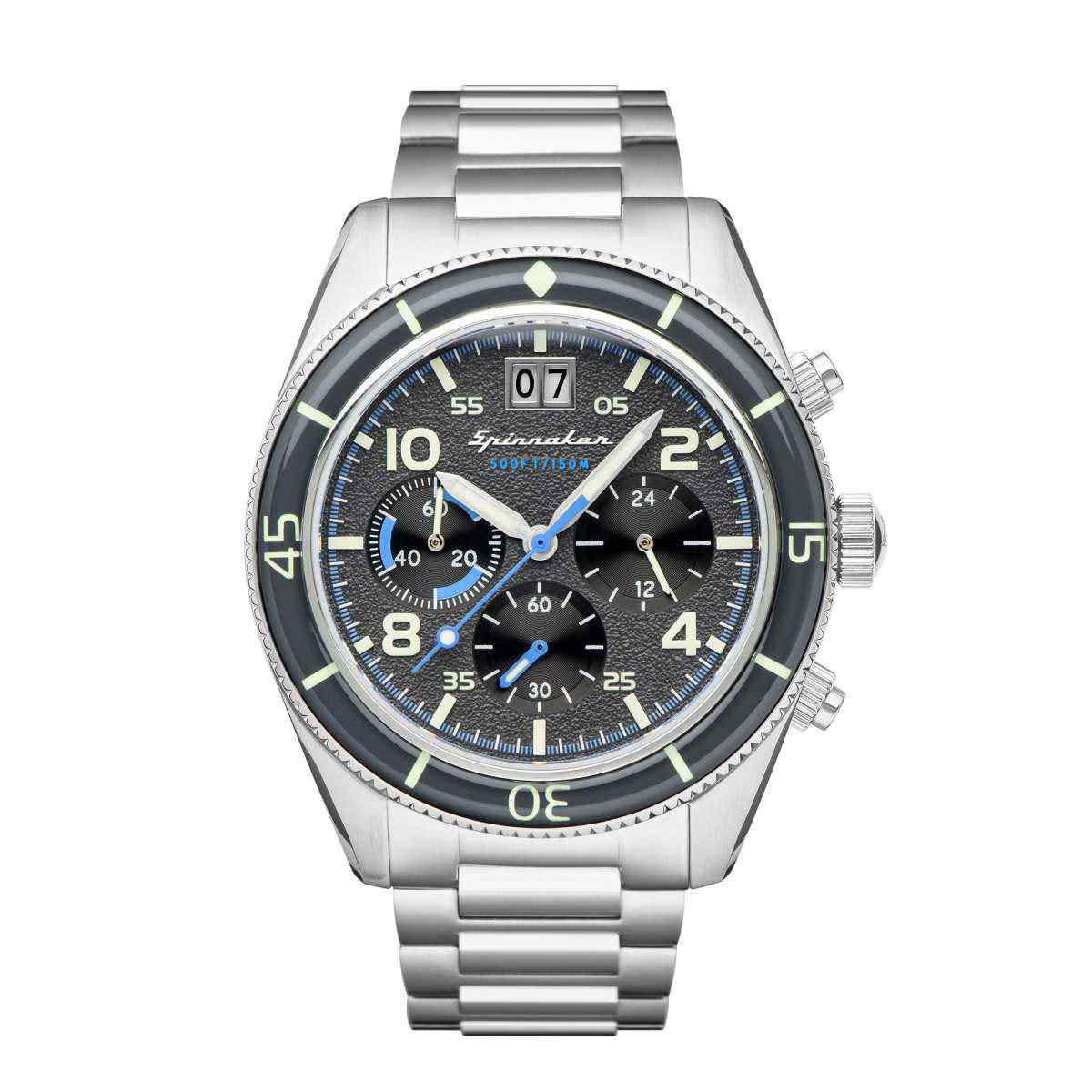 Montre Spinnaker FLEUSS Chrono - cadran gris