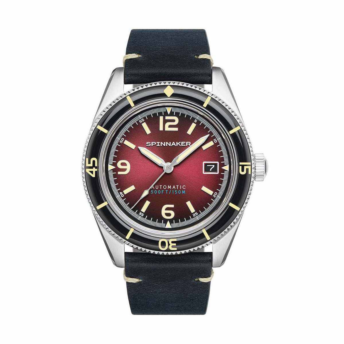 Montre Spinnaker Fleuss Automatique - Cadran rouge Montre Spinnaker Fleuss Automatique - Cadran rouge