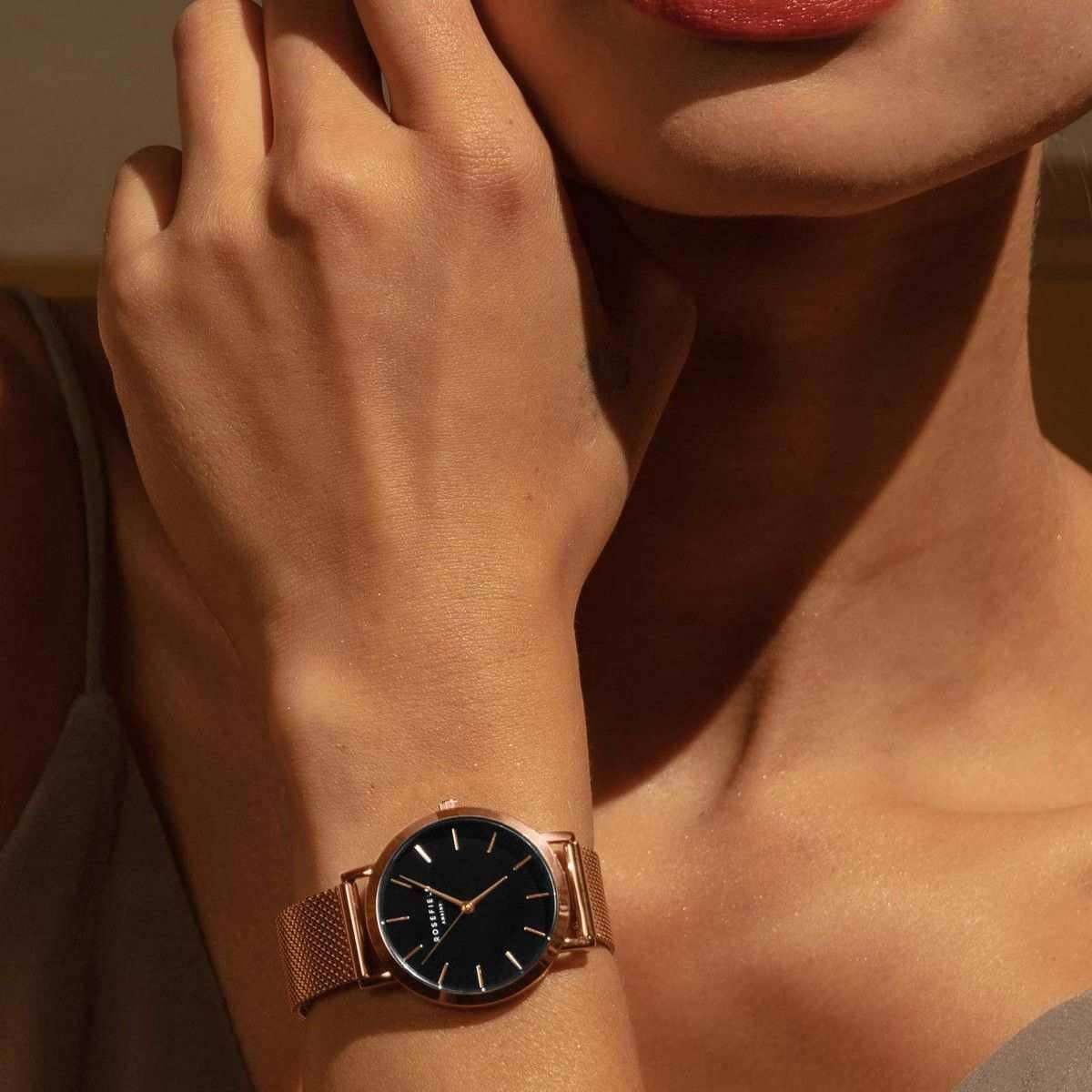 Montre Rosefield Femme "The Tribeca" Quartz - Boîtier métal doré rose Montre Rosefield Femme "The Tribeca" Quartz - Boîtier métal doré rose - TBR-T59